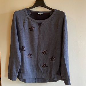 Anthropologie Liefnotes Sequin Sweatshirt